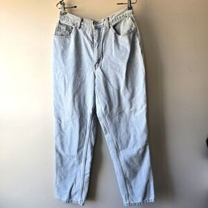 LA Blues 90s Mom Jean High Rise Straight Leg Light Wash Denim Jeans 12